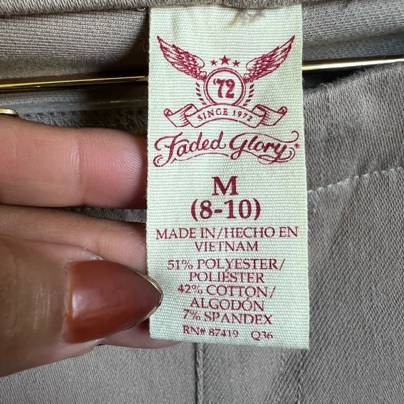 Faded Glory Beige Casual Pants - Picture 2 of 5